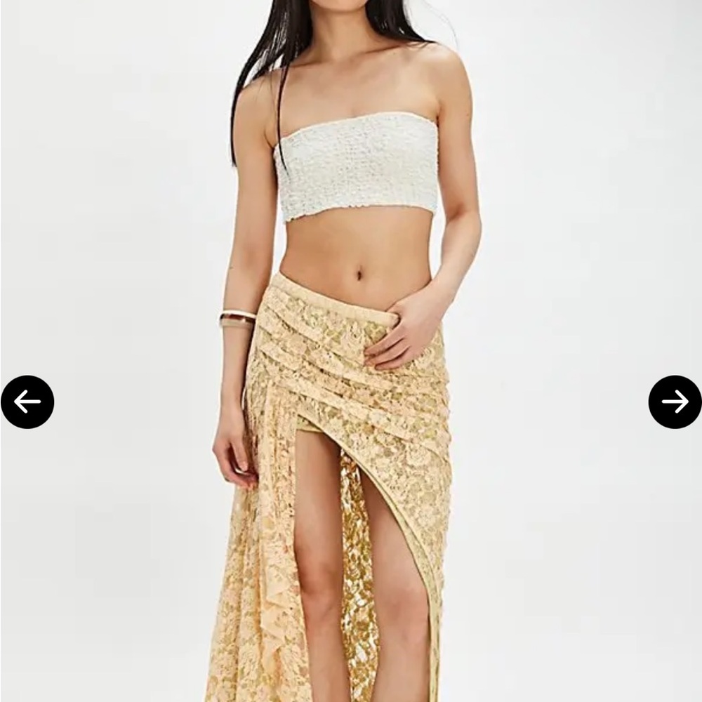 Free People One Solene lace high low skirt sz.M - Picture 16 of 16